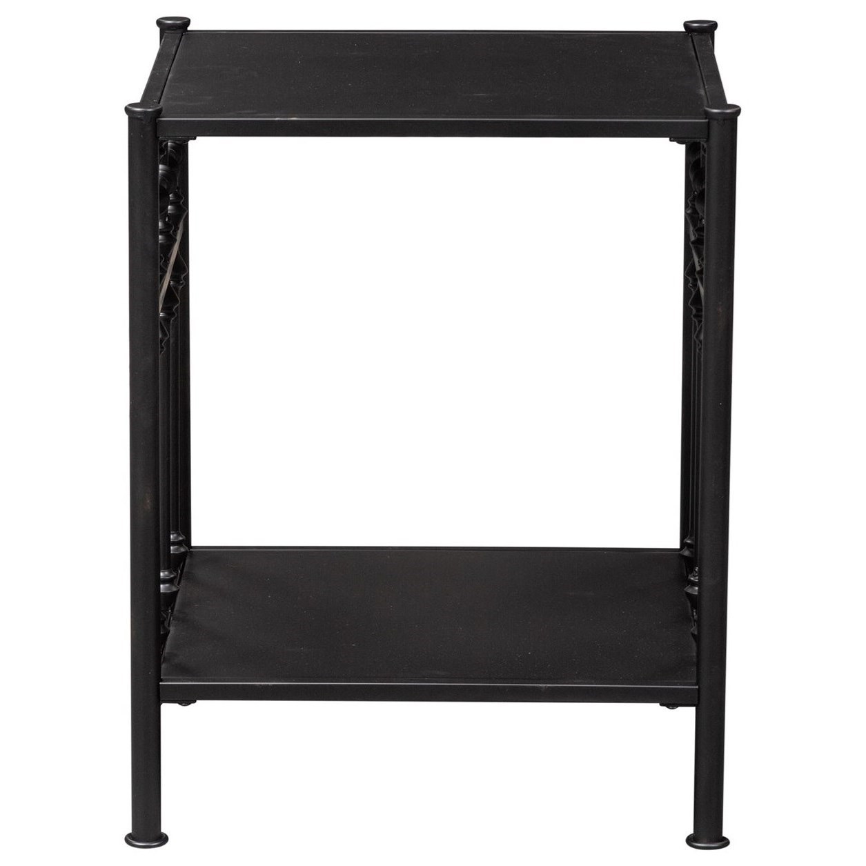 Liberty Furniture Vintage Series 179BR61B Open Metal Nightstand with